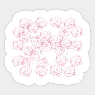 Red Flowers Sticker